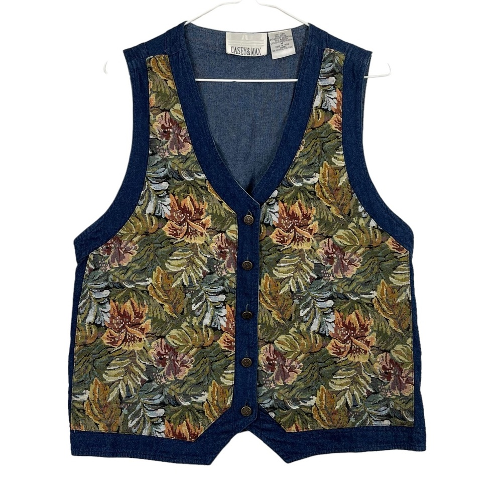Vintage Multicolor Floral Vest